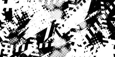 Abstract black and white texture design vector