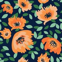 Elegant floral seamless pattern featuring fields flowers and hearbs. Perfect for wrapping, textile, fabric, cover and more vector