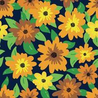 Vintage floral seamless pattern featuring fields flowers and hearbs. Perfect for wrapping, textile, fabric, cover and more vector