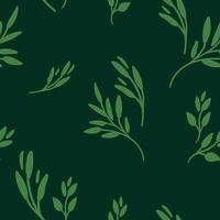 a green background with leaves on it vector