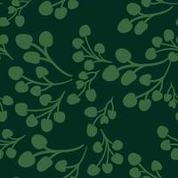 a green background with elegant leaves vector