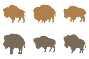 Simple Bison Illustration vector