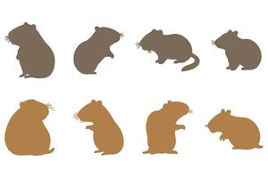 Simple Capybara Illustration vector