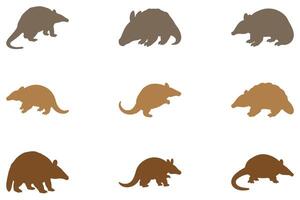 Simple Armadillo Illustration vector