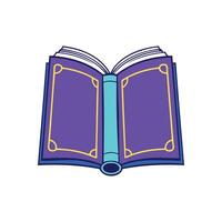Minimalist Open Book Sketch Ideal for Learning and Reading Concepts vector