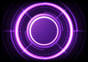 Abstract background with 3D global futuristic vector