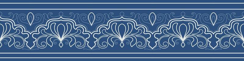 Abstract pattern border, wallpaper frame, vintage floral scroll pattern vector