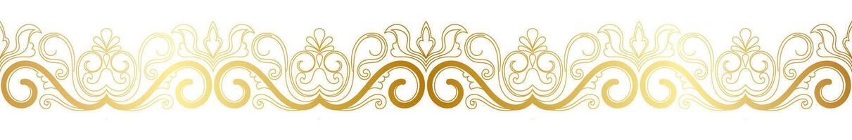 Golden brush head, vintage pattern,vintage lines, golden gradient abstract pattern vector