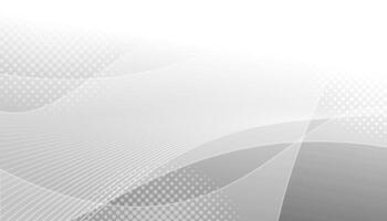 Abstract grey background with wavy lines and dots. vector
