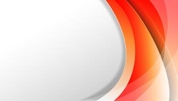 Orange and white business corporate abstract background with copy space. vector