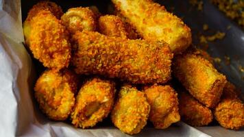 Crispy Fried Snacks with Breadcrumb Coating photo