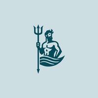 a logo for a company that is called neptune vector