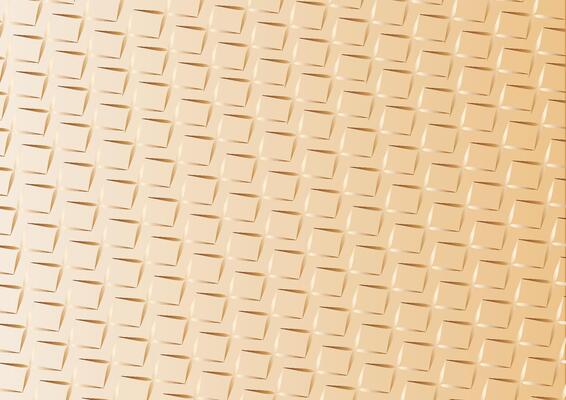 Illustration of a golden gradient geometric shape with reflective light.