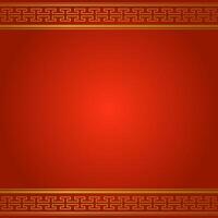 Chinese blank background. Golden pattern on red background. vector