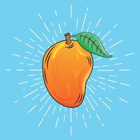 mango with orange design concept vector