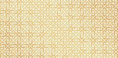 Seamless geometric pattern based on traditional islamic art Golden colors isolated white backgrounds Great design for fabric, textiles, covers, wrapping papers, backgrounds Fine linen, prints designs vector