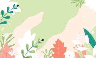 Trees brances on color background for spring season. vector