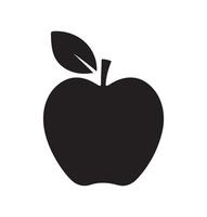 Apple icon . Apple icon isolated flat style design. vector