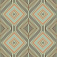 Geometry Shapes Abstract Seamless Geometric Patternfolk Embroidery, Aztec Geometric Ornament Print. Design for Carpet, Wallpaper, Clothing, Wrapping, Fabric vector