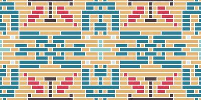 Fabric Pattern Filipino Ethnic Patternfolk Embroidery, Aztec Geometric Ornament Print. Design for Carpet, Wallpaper, Clothing, Wrapping, Fabric vector