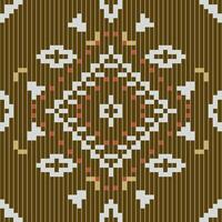 Native Patterns Traditional Granny Square Patternfolk Embroidery, Aztec Geometric Ornament Print. Design for Carpet, Wallpaper, Clothing, Wrapping, Fabric vector