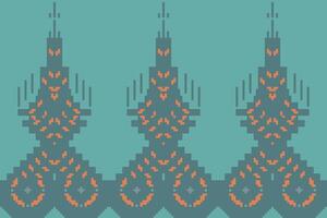 bordado Arábica alfombra gente con patrones bordado, azteca geométrico ornamento impresión. diseño para alfombra, fondo de pantalla, ropa, envase, tela vector