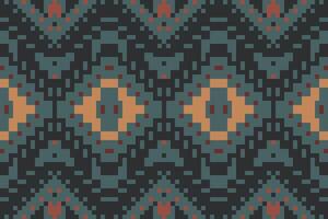 cuadrado Arábica geométrico modelo gente de fondo de pantalla bordado, azteca geométrico ornamento impresión. diseño para alfombra, fondo de pantalla, ropa, envase, tela vector