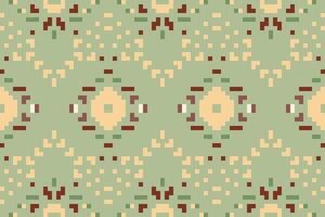 Crochet Arabic Pattern Mehndi Designfolk Embroidery, Aztec Geometric Ornament Print. Design for Carpet, Wallpaper, Clothing, Wrapping, Fabric vector
