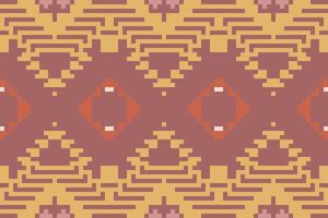 interminable Arábica modelo gente de fondo bordado, azteca geométrico ornamento impresión. diseño para alfombra, fondo de pantalla, ropa, envase, tela vector