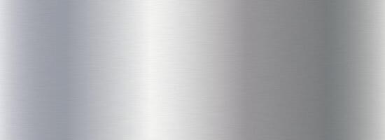 Grey metallic gradient texture. Silver metal foil background. Wide shiny titan or aluminum sheet for label, plate, sign, tag, print. Stainless steel textured material surface. chrome backdrop vector
