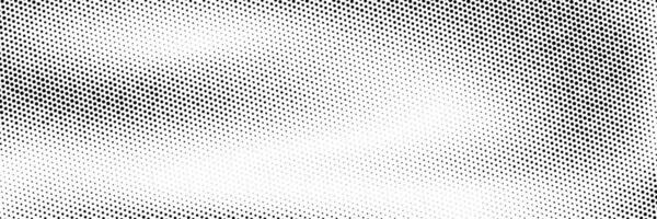 Grunge halftone gradient background. Retro pixelated bitmap backdrop. Faded dotted gritty noise texture. Black and white rasterized sand grain wallpaper. Aged anime or manga comic overlay vector
