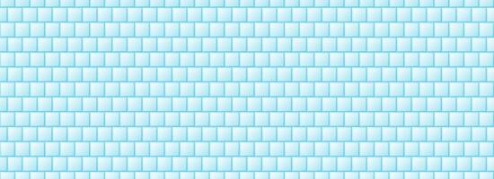 Seamless blue tile pattern. Square ceramic tiles texture for bathroom wall, kitchen floor, pool. Repeating mosaic grid background. Repeated turquoise tiled surface wallpaper. vector