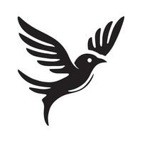 Abstract Bird Silhouette Design vector