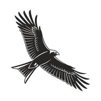 stylized illustration of a bird vector