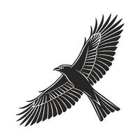 Powerful Falcon Soaring Through the Sky vector