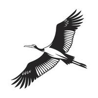 Powerful Bald Eagle in Flight, Vintage Style Graphic vector