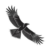 Bald Eagle in Flight, Vintage Style vector