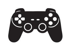 Silhouette of a Classic Game Controller vector