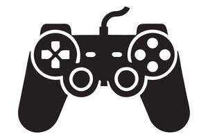 Classic Game Controller Silhouette Illustration vector