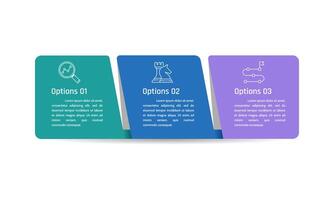 Infographic 3 Key Elements of Business Management. Presentation, Plan, Data and Strategy. vector
