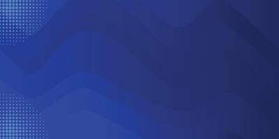 gradation blue wave background with halftone texture vector