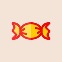 Design Illustration graphic of candy icon with flat style. Suitable for UI, mobile design, web design, etc vector