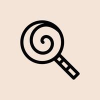 Design Illustration graphic of lolipop icon with line style. Suitable for UI, mobile design, web design, etc vector