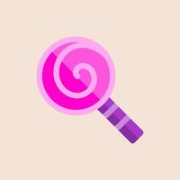 Design Illustration graphic of lolipop icon with flat style. Suitable for UI, mobile design, web design, etc vector