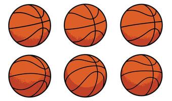 Clean and Simple Basketball Graphics for Designers vector