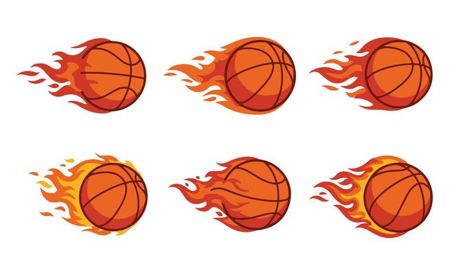 Fire-Powered Basketball Set Bring the Heat to Your Designs with Fiery Elements
