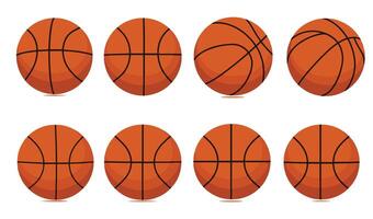 Iconic Basketball Collection for Print and Web Media vector