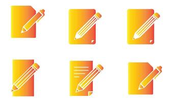 Playful Paper and Pencil Cartoon Illustrations for Enthusiasts vector