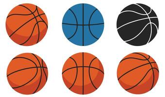 Basketballs Collection for Versatile Applications vector