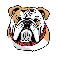 Cartoon Dog Head with a Playful Expression vector